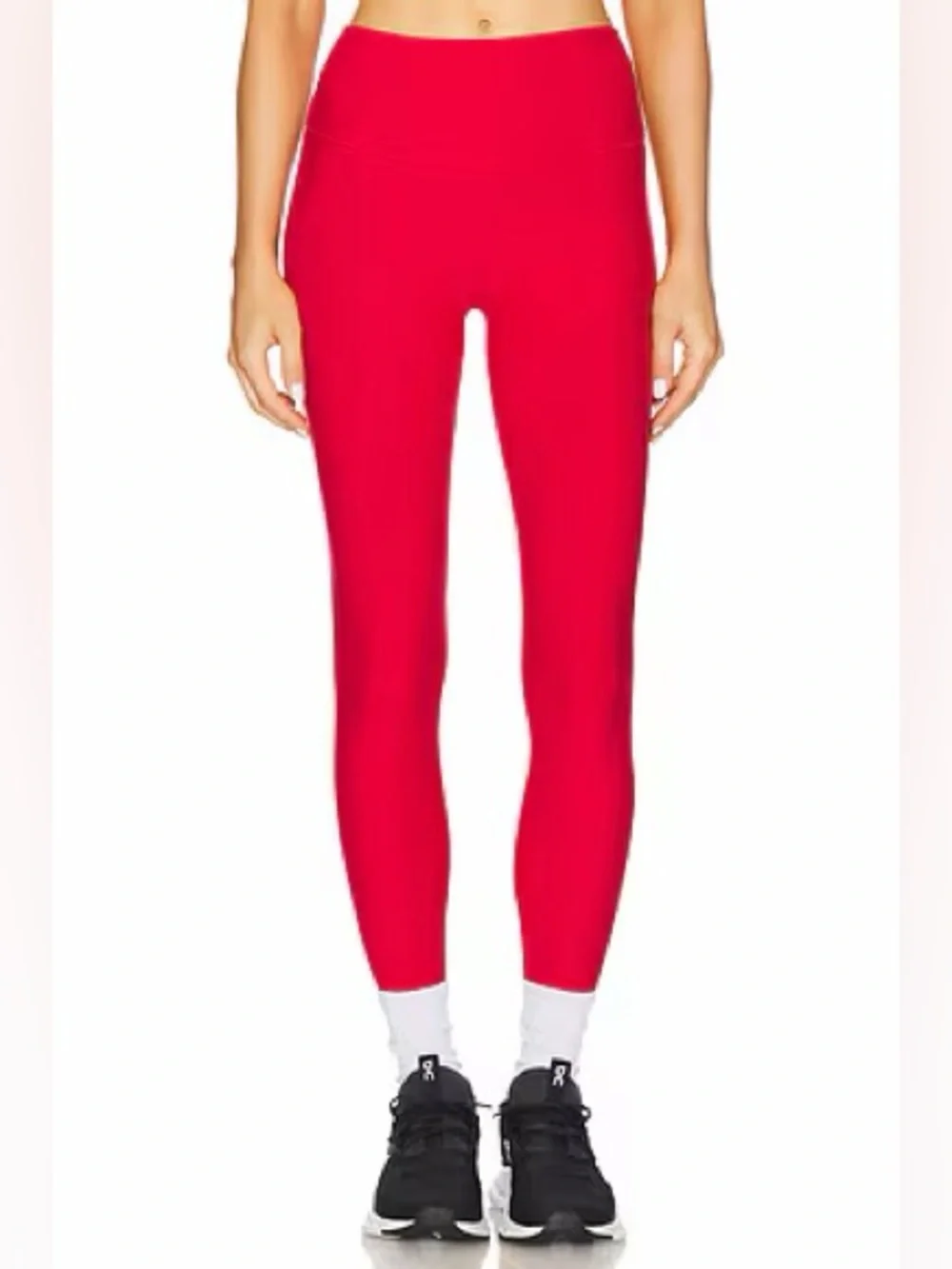 NWT ALO Alosoft High-Waist 7/8 Highlight Leggings, Size M, in Bold Red